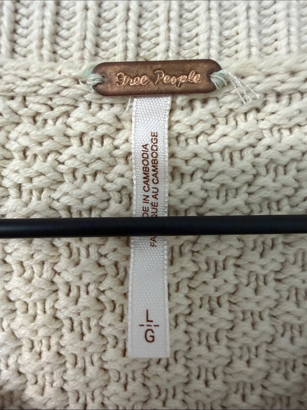 NWOT Free People Cropped Cardigan